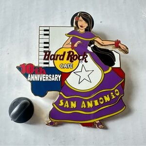 Hard Rock Cafe San Antonio 10th Anniversary Pin